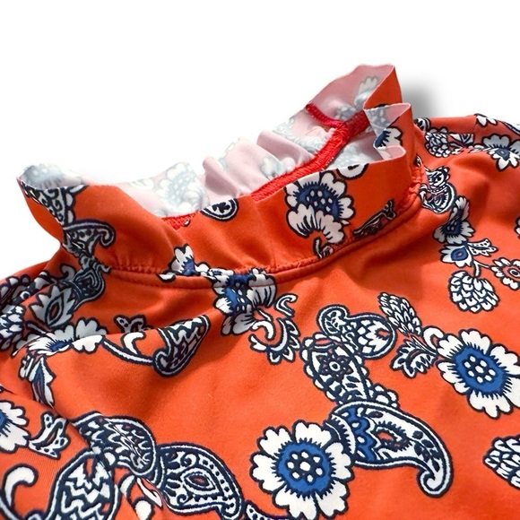 Janie & Jack | Girls Ruffle Neck Rash Guard (8) - Picture 2 of 8